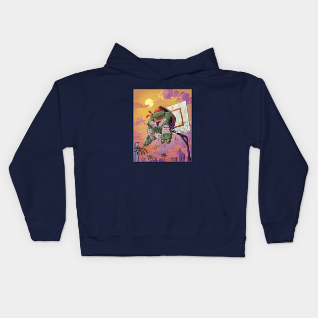 TMNT Raphael Kids Hoodie by markodjeska